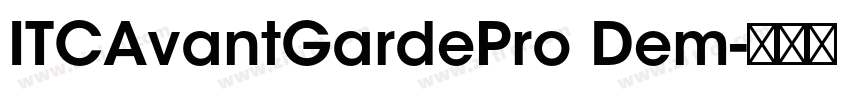 ITCAvantGardePro Dem字体转换